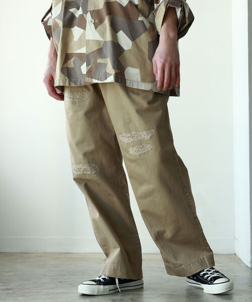 BEAMS（ビームス）の「BEAMS / リペア チノ パンツ（その他パンツ・メンズ・ベージュ/ネイビー・SMALL/MEDIUM/LARGE/X-LARGE）」の12枚目の写真