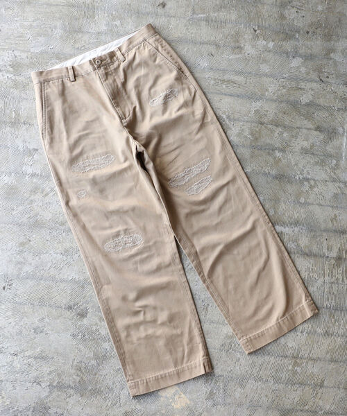BEAMS（ビームス）の「BEAMS / リペア チノ パンツ（その他パンツ・メンズ・ベージュ/ネイビー・SMALL/MEDIUM/LARGE/X-LARGE）」の10枚目の写真