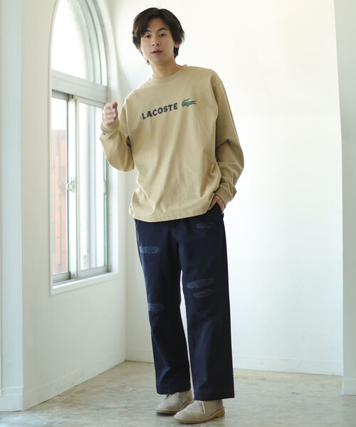 BEAMS（ビームス）の「BEAMS / リペア チノ パンツ（その他パンツ・メンズ・ベージュ/ネイビー・SMALL/MEDIUM/LARGE/X-LARGE）」の3枚目の写真
