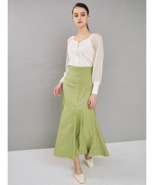 MERCURYDUO（マーキュリーデュオ）の「シアースリーブ2WAYカーディガン（ニット/セーター・レディース・オフホワイト/ベビーピンク/ベージュ・FREE）」の13枚目の写真