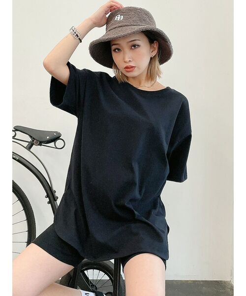 GYDA(ジェイダ)の「BACK PHOTOテールBIG Tシャツ(Tシャツ/カットソー・レディース・ブラック/ベージュ/オフホワイト/ミント・FREE)」の10枚目の写真