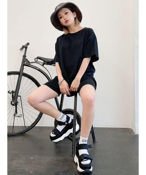 GYDA(ジェイダ)の「BACK PHOTOテールBIG Tシャツ(Tシャツ/カットソー・レディース・ブラック/ベージュ/オフホワイト/ミント・FREE)」の12枚目の写真