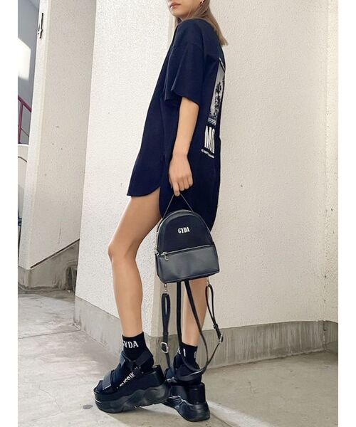 GYDA(ジェイダ)の「BACK PHOTOテールBIG Tシャツ(Tシャツ/カットソー・レディース・ブラック/ベージュ/オフホワイト/ミント・FREE)」の15枚目の写真