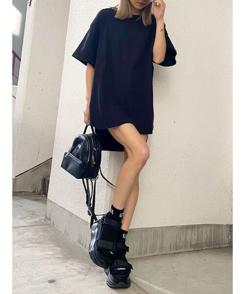 GYDA(ジェイダ)の「BACK PHOTOテールBIG Tシャツ(Tシャツ/カットソー・レディース・ブラック/ベージュ/オフホワイト/ミント・FREE)」の16枚目の写真
