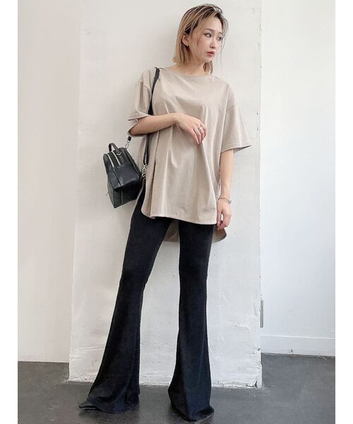 GYDA(ジェイダ)の「BACK PHOTOテールBIG Tシャツ(Tシャツ/カットソー・レディース・ブラック/ベージュ/オフホワイト/ミント・FREE)」の20枚目の写真