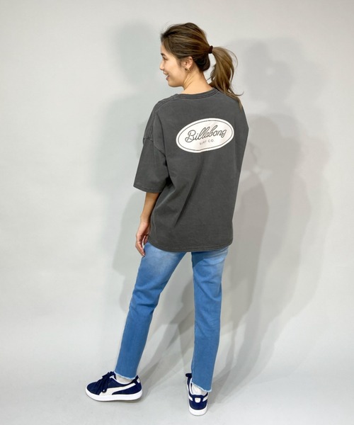 BILLABONG(ビラボン)の「BILLABONG/ビラボン ルーズシルエット バックプリントロゴTシャツ BC013-208(Tシャツ/カットソー・レディース・ブルー/ホワイト/イエロー/ブラック・L/M)」の12枚目の写真