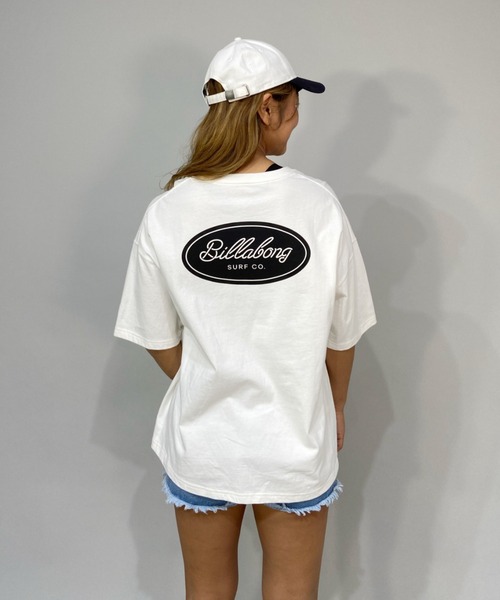 BILLABONG(ビラボン)の「BILLABONG/ビラボン ルーズシルエット バックプリントロゴTシャツ BC013-208(Tシャツ/カットソー・レディース・ブルー/ホワイト/イエロー/ブラック・L/M)」の6枚目の写真