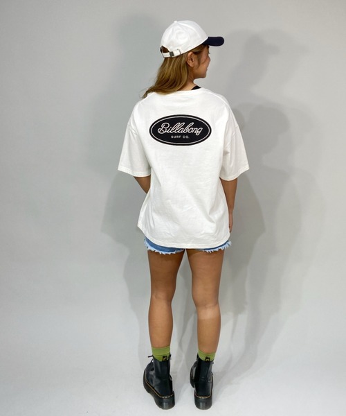 BILLABONG(ビラボン)の「BILLABONG/ビラボン ルーズシルエット バックプリントロゴTシャツ BC013-208(Tシャツ/カットソー・レディース・ブルー/ホワイト/イエロー/ブラック・L/M)」の8枚目の写真