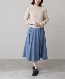 N.（N. Natural Beauty Basic） | 【S Size Line】◆テックツイルタックフレアスカート(スカート)