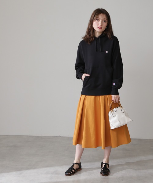 N.（N. Natural Beauty Basic）（エヌエヌナチュラルビューティーベーシック）の「【S Size Line】◆テックツイルタックフレアスカート（スカート・レディース・ベージュ/ブルー/ネイビー/オレンジ・SMALL/MEDIUM）」の21枚目の写真