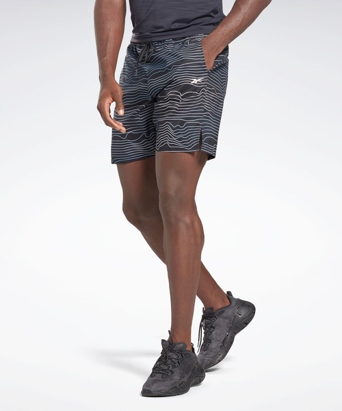 Reebok(リーボック)の「スピード 2.0 AOP ショーツ / TS SPEED 2.0 AOP SHORT /(その他パンツ・メンズ・ブラック/ブルー/アーミー・SMALL/MEDIUM/LARGE/X-LARGE/XX-LARGE/X-SMALL/XXX-LARGE)」の2枚目の写真