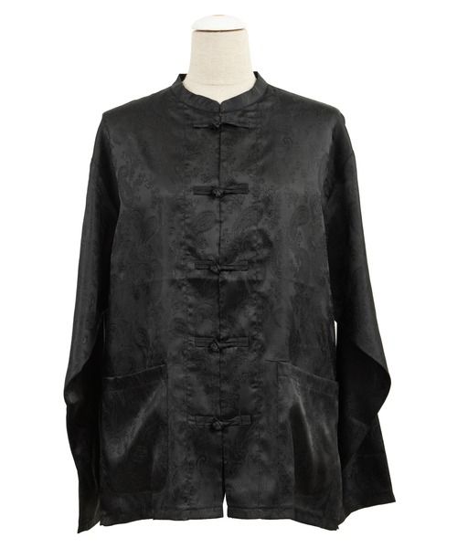 PUNYUS（プニュズ）の「チャイナ柄シャツ（シャツ/ブラウス・レディース・ブラック/ベージュ/ブルー・1/2/4/3）」の13枚目の写真