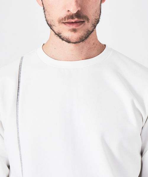 5351 POUR LES HOMMES(ゴーサンゴーイチプールオム)の「【BLANC】エルライン 長袖 Tシャツ(Tシャツ/カットソー・メンズ・ホワイト/チャコールグレー/ブラック・46/48)」の7枚目の写真