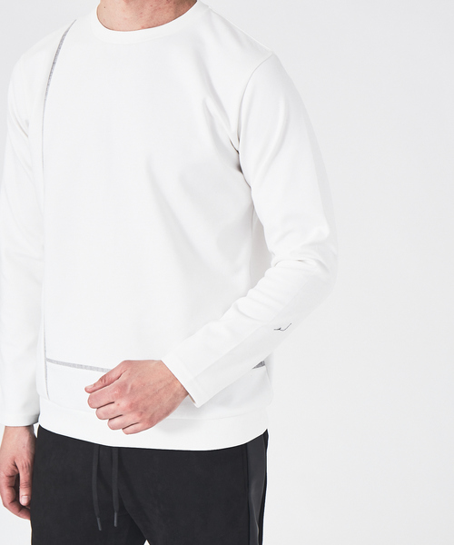 5351 POUR LES HOMMES(ゴーサンゴーイチプールオム)の「【BLANC】エルライン 長袖 Tシャツ(Tシャツ/カットソー・メンズ・ホワイト/チャコールグレー/ブラック・46/48)」の8枚目の写真
