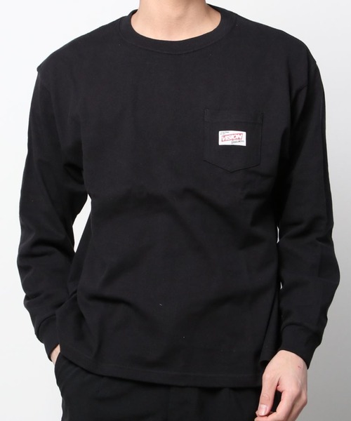 VISION STREET WEAR(ヴィジョンストリートウェア)の「USAコットンポケットロングスリーブTシャツ(Tシャツ/カットソー・メンズ・ブラック/ホワイト/アイボリー/グリーン/ネイビー・XL/L/M)」の4枚目の写真