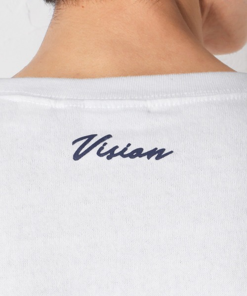 VISION STREET WEAR(ヴィジョンストリートウェア)の「USAコットンポケットロングスリーブTシャツ(Tシャツ/カットソー・メンズ・ブラック/ホワイト/アイボリー/グリーン/ネイビー・XL/L/M)」の9枚目の写真
