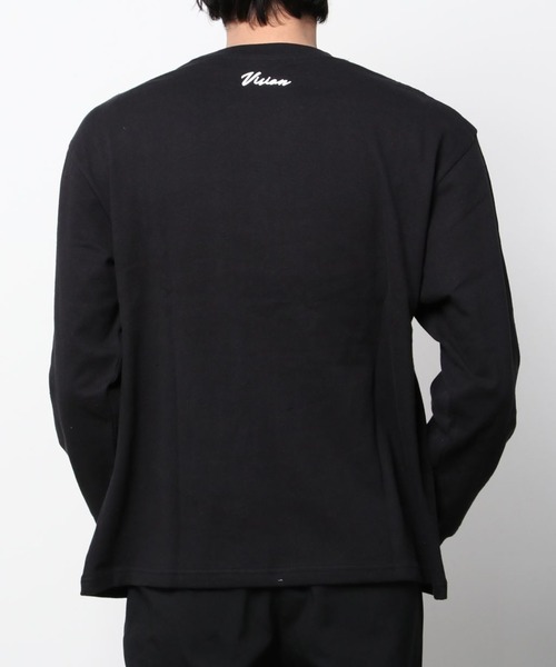 VISION STREET WEAR(ヴィジョンストリートウェア)の「USAコットンポケットロングスリーブTシャツ(Tシャツ/カットソー・メンズ・ブラック/ホワイト/アイボリー/グリーン/ネイビー・XL/L/M)」の11枚目の写真