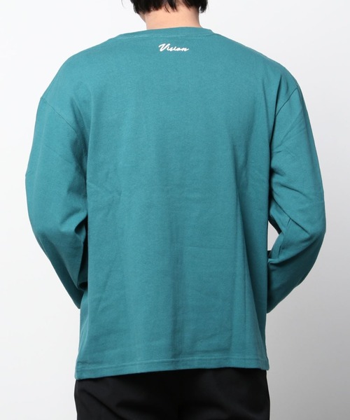 VISION STREET WEAR(ヴィジョンストリートウェア)の「USAコットンポケットロングスリーブTシャツ(Tシャツ/カットソー・メンズ・ブラック/ホワイト/アイボリー/グリーン/ネイビー・XL/L/M)」の10枚目の写真