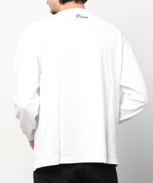 VISION STREET WEAR(ヴィジョンストリートウェア)の「USAコットンポケットロングスリーブTシャツ(Tシャツ/カットソー・メンズ・ブラック/ホワイト/アイボリー/グリーン/ネイビー・XL/L/M)」の13枚目の写真