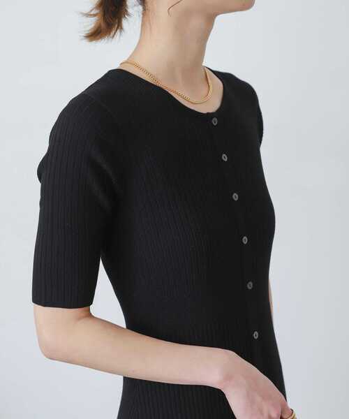 SENSE OF PLACE by URBAN RESEARCH（センスオブプレイスバイアーバンリサーチ）の「ドッキングニットマーメイドワンピース（ワンピース・レディース・ブラック/バーガンディー/ライトブルー・ONE）」の11枚目の写真