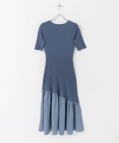 SENSE OF PLACE by URBAN RESEARCH（センスオブプレイスバイアーバンリサーチ）の「ドッキングニットマーメイドワンピース（ワンピース・レディース・ブラック/バーガンディー/ライトブルー・ONE）」の20枚目の写真