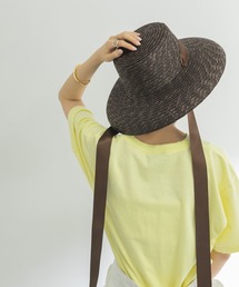 STRAW RIBBON HAT