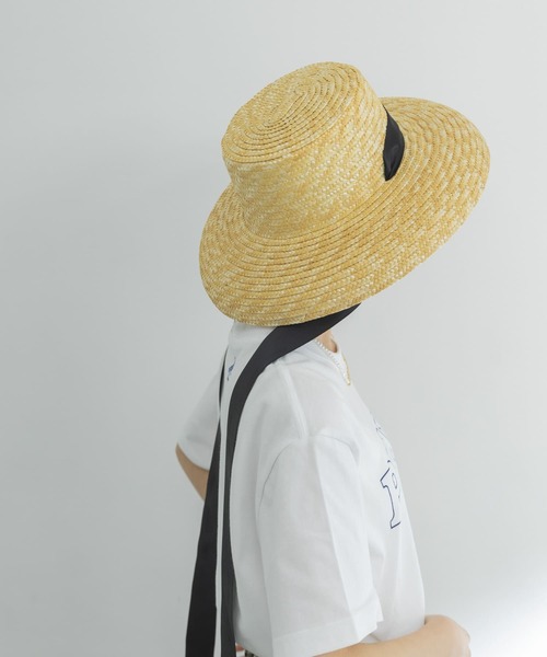 URBAN RESEARCH(アーバンリサーチ)の「STRAW RIBBON HAT(ハット・レディース・ナチュラル/ブラウン・-)」の6枚目の写真