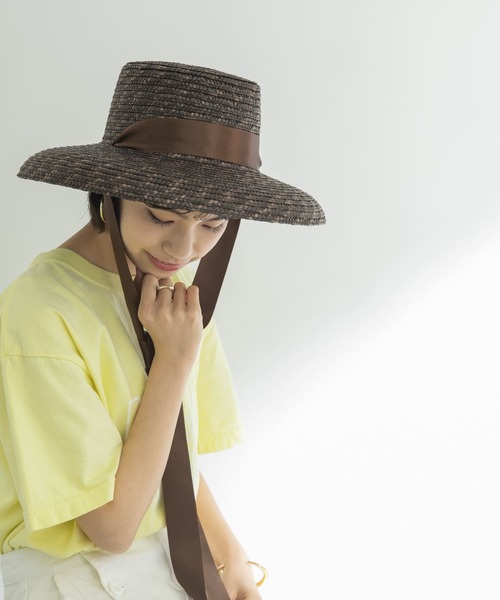 URBAN RESEARCH(アーバンリサーチ)の「STRAW RIBBON HAT(ハット・レディース・ナチュラル/ブラウン・-)」の9枚目の写真