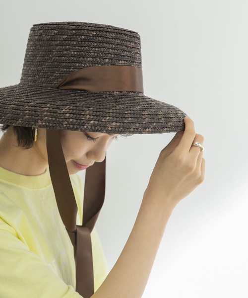 URBAN RESEARCH(アーバンリサーチ)の「STRAW RIBBON HAT(ハット・レディース・ナチュラル/ブラウン・-)」の10枚目の写真