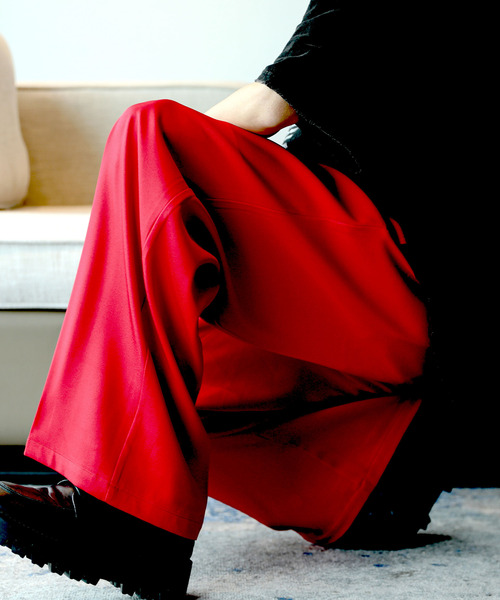 neos（ネオス）の「【neos -addictive design-】ルーズシルエット カラー ワイド スラックス パンツ（スラックス・メンズ・ブラック/レッド/グリーン/ライトブラウン/ブルーグレー/チャコールグレー/ワインレッド/アイボリー・MEDIUM/LARGE）」の7枚目の写真