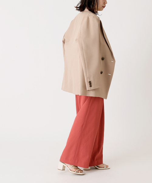 Simplicite(サンプリシテ)の「ベイカー タックパンツ(スラックス・レディース・ホワイト/グレー/レッド・FREE)」の16枚目の写真