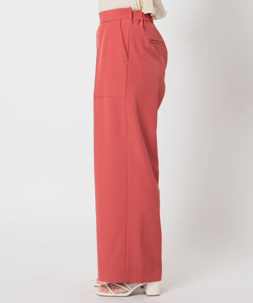 Simplicite(サンプリシテ)の「ベイカー タックパンツ(スラックス・レディース・ホワイト/グレー/レッド・FREE)」の20枚目の写真