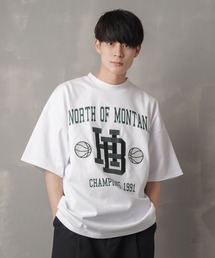 SPINNS | 【ビッグシルエット】BASKET刺繍ロゴビッグTシャツ(Tシャツ/カットソー)