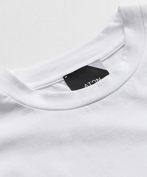 ATON（エイトン）の「ATON (エイトン)SUVIN60/2 OVERSIZED T-SHIRT 2022年SS（Tシャツ/カットソー・メンズ・ホワイト/ブラック/ブラウン/グレー・2/4/6）」の5枚目の写真