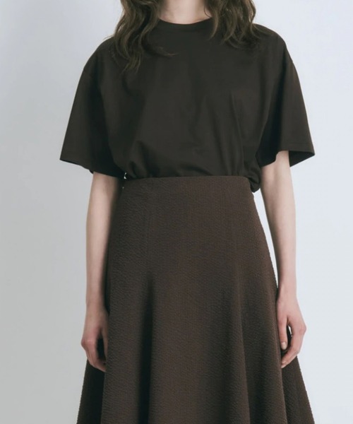 ATON（エイトン）の「ATON (エイトン)SUVIN60/2 OVERSIZED T-SHIRT 2022年SS（Tシャツ/カットソー・メンズ・ホワイト/ブラック/ブラウン/グレー・2/4/6）」の8枚目の写真