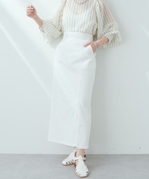 今季履きたい美シルエットアイテム タイトスリットハイウエストスカート