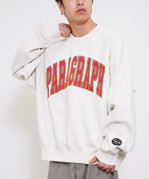 Paragraph（パラグラフ）の「Paragraph(パラグラフ) クラシック アーチロゴ スウェットトレーナー（スウェット・メンズ・チャコール/ライトグレー/スカイブルー/グレー・FREE）」の3枚目の写真