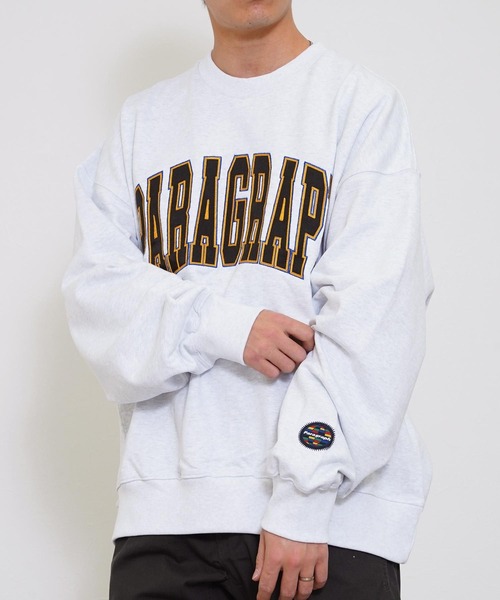 Paragraph（パラグラフ）の「Paragraph(パラグラフ) クラシック アーチロゴ スウェットトレーナー（スウェット・メンズ・チャコール/ライトグレー/スカイブルー/グレー・FREE）」の2枚目の写真