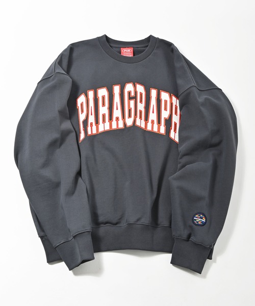 Paragraph（パラグラフ）の「Paragraph(パラグラフ) クラシック アーチロゴ スウェットトレーナー（スウェット・メンズ・チャコール/ライトグレー/スカイブルー/グレー・FREE）」の8枚目の写真