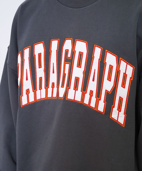 Paragraph（パラグラフ）の「Paragraph(パラグラフ) クラシック アーチロゴ スウェットトレーナー（スウェット・メンズ・チャコール/ライトグレー/スカイブルー/グレー・FREE）」の11枚目の写真