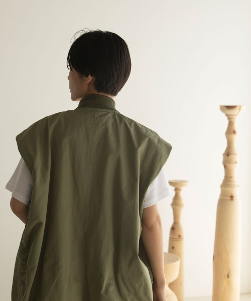 marjour（マージュール）の「MA-1 VEST（MA-1・レディース・カーキ・M）」の17枚目の写真