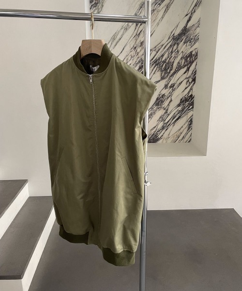 marjour（マージュール）の「MA-1 VEST（MA-1・レディース・カーキ・M）」の18枚目の写真