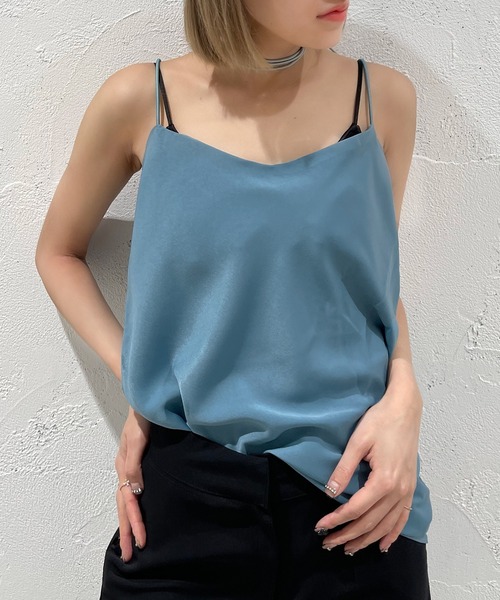 Ezick（エジック）の「コード付きナローキャミソール（キャミソール