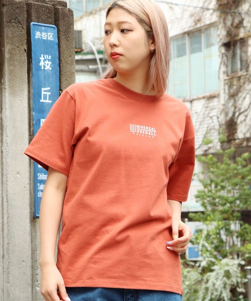 UNIVERSAL OVERALL(ユニバーサルオーバーオール)の「UNIVERSAL OVERALL/ユニバーサルオーバーオール UO LOGO 半袖ロゴTシャツ ショートスリーブT(Tシャツ/カットソー・メンズ・ホワイト/ブラック/レンガ・M/XL/L)」の16枚目の写真