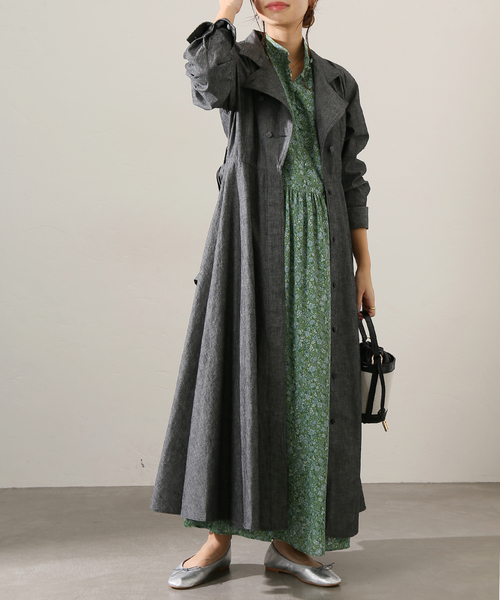 La TOTALITE(ラトータリテ)の「LaTotalite avec H デニムコートワンピ◆(ワンピース・レディース・ブラック/ネイビー・36/38)」の12枚目の写真