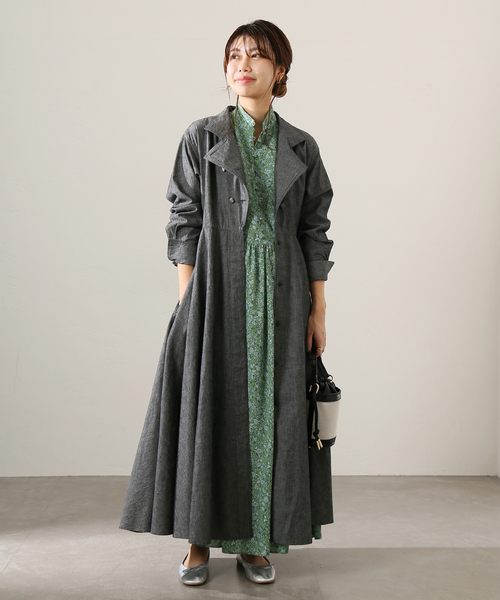 La TOTALITE(ラトータリテ)の「LaTotalite avec H デニムコートワンピ◆(ワンピース・レディース・ブラック/ネイビー・36/38)」の13枚目の写真