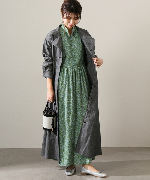 La TOTALITE(ラトータリテ)の「LaTotalite avec H デニムコートワンピ◆(ワンピース・レディース・ブラック/ネイビー・36/38)」の16枚目の写真