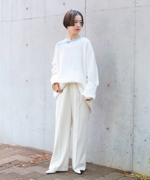CITYSHOP(シティーショップ)の「PINTUCK WIDE パンツ 2(その他パンツ・レディース・アイボリー/ブラック/レッド・36/38)」の22枚目の写真