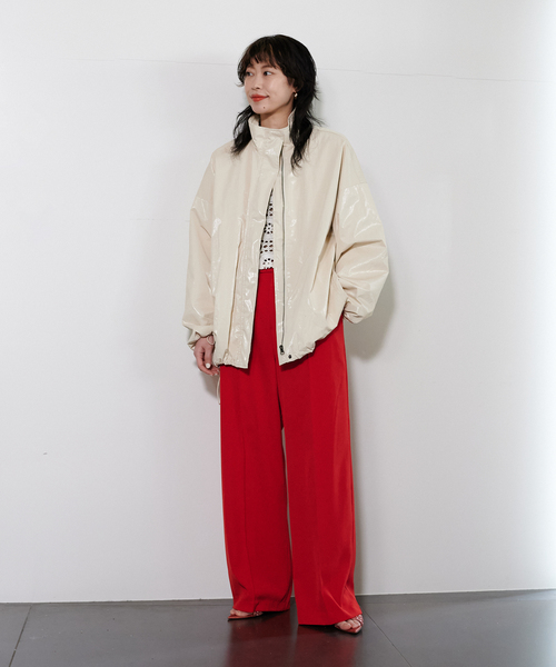 CITYSHOP(シティーショップ)の「PINTUCK WIDE パンツ 2(その他パンツ・レディース・アイボリー/ブラック/レッド・36/38)」の21枚目の写真