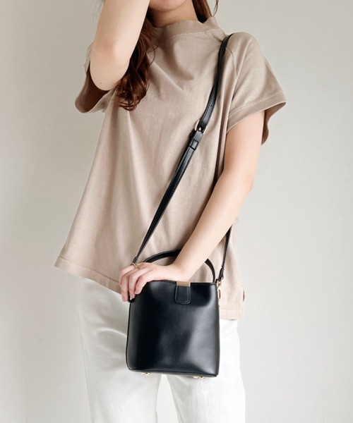 CLEA（クレア）の「モックネックフレンチTシャツ（Tシャツ/カットソー・レディース・ホワイト/ライトグレー/ブラック/ベージュ/その他1・FREE）」の20枚目の写真